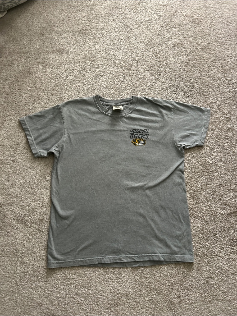 Comfort Colors Gray Missouri Tigers Short-Sleeve Crewneck Tee